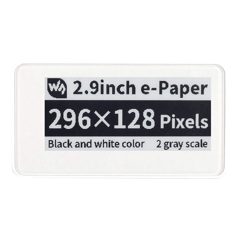 Display Epaper 2.9 - Module d'écran d'affichage sans fil Waveshare