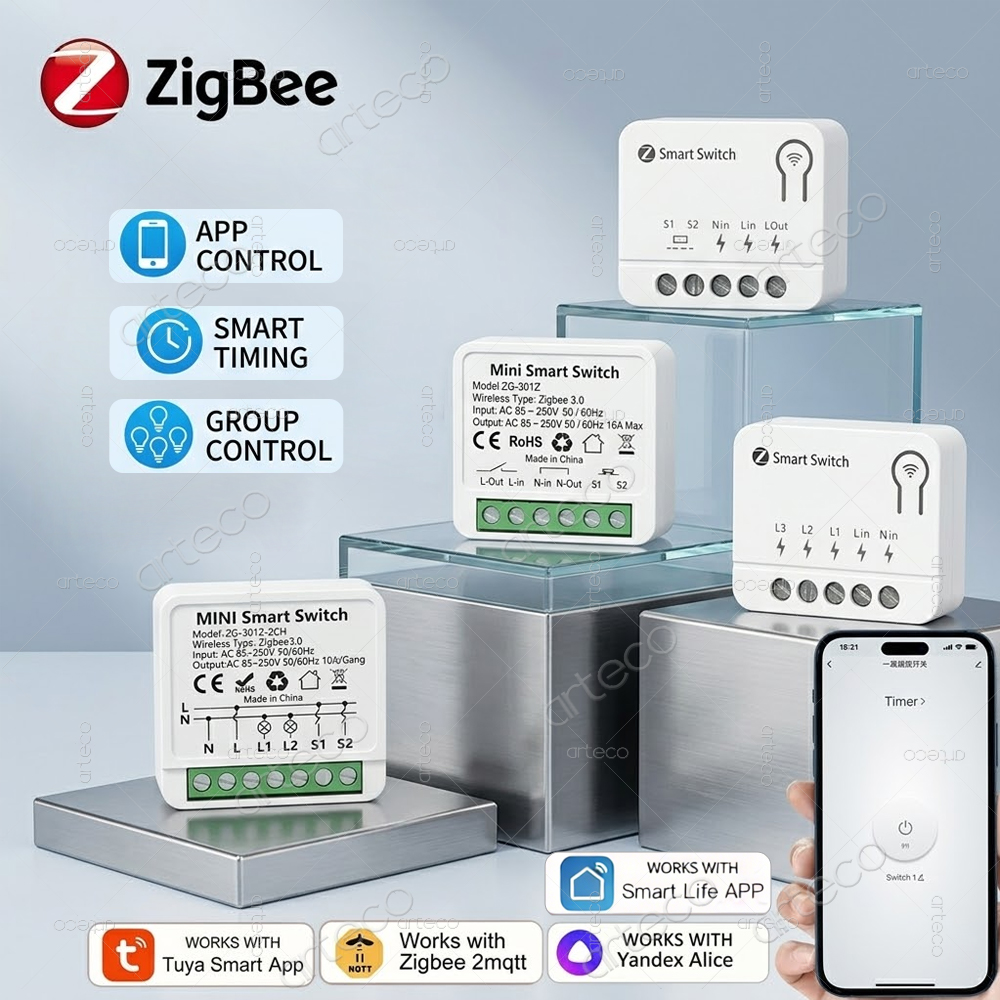 Home Automation Diy - Module d'interrupteur intelligent Tuya Zigbee Mini