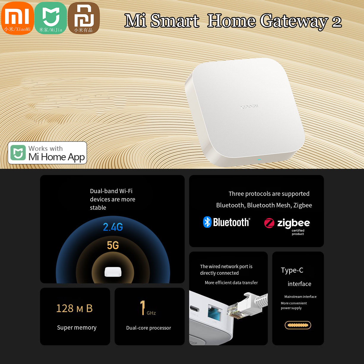Xiaomi-Smart Home airies Gatew - Xiaomi Hub Mijia Hub avis et prix