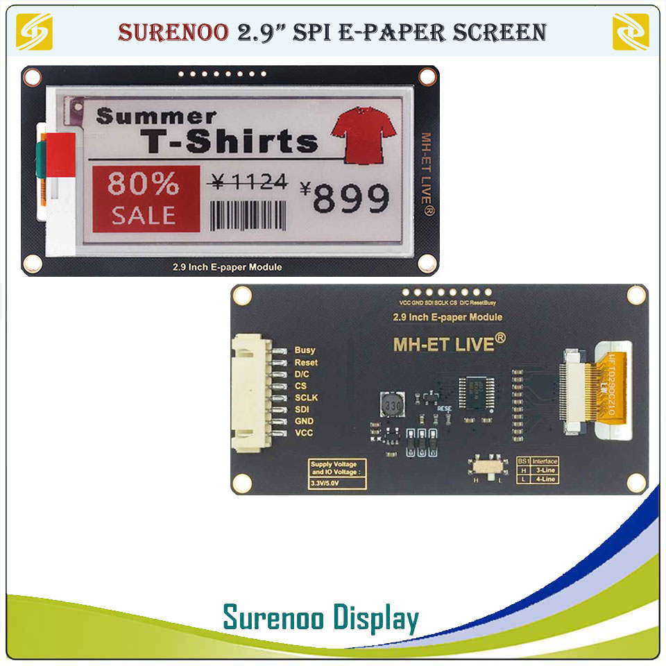 Écran d'affichage électronique - Display Epaper 2.9 avis et prix