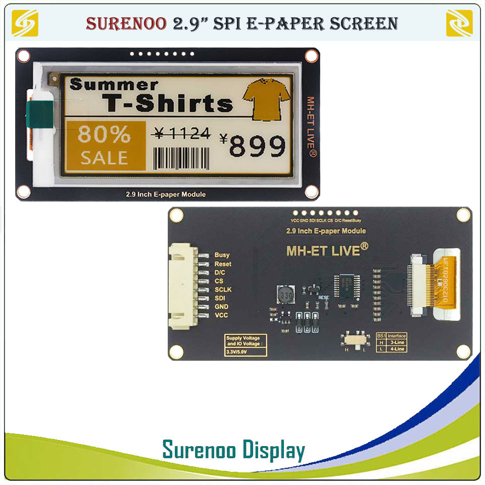 Écran d'affichage électronique - Display Epaper 2.9 avis et prix