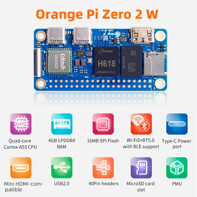 Orange Pi Zero 2W 4GB 2GB 1.5G - Pi Zero W Board avis et prix